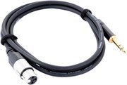 Cordial CFM 1.5 FV инструментальный кабель XLR female/джек стерео 6.3мм, 1.5м, черный