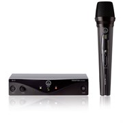 AKG Perception Wireless 45 Vocal Set BD B1 вокальная радиосистема. 1хHT45 ручной передатчик с динамическим кардиоидным капсюлем P5, 1хSR45 стационарный приёмник. Универсальный б/п, держатель микрофона, 1хАА батарея