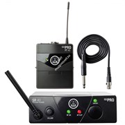 AKG WMS40 Mini Instrumental Set инструментальная радиосистема BD US45B с приёмником SR40 Mini и портативным передатчиком PT40 Mini, в комплекте гитарный шнур  MKG L