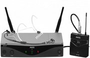 AKG WMS420 Headworn Set радиосистема Band U2 с приёмником SR420, портативный передатчик PT420+микрофон с оголовьем C555L, в комлекте ветрозащита W444, адаптер, 1 батарейка AA