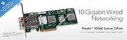 Sonnet Presto 10 Gigabit Ethernet Server 2-Port PCIe Card without SFPs [Thunderbolt compatible]