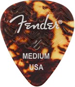 FENDER WAVELENGTH 351 MED 6 PK TORTOISESHELL Медиаторы (упакованы по 6 шт.), средние