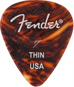 FENDER WAVELENGTH 351 THIN 6 PK TORTOISESHELL Медиаторы (упакованы по 6 шт.), мягкие