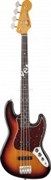 FENDER 60S JAZZ BASS PF 3TSB LACQUER бас-гитара, цвет 3-х цв. санберст, накладка грифа Пао Ферро