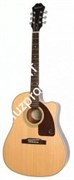 EPIPHONE AJ-210CE VINTAGE SUNBURST электроакустическая гитара, цвет саберст, форма джамбо