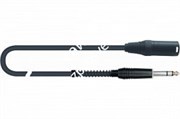 QUIK LOK MCR615-6 микрофонный кабель, 6 метров, разъемы XLR Male - Stereo Jack ( XLR/M - Jack Stereo), цвет черный