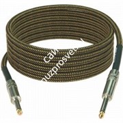 KLOTZ VIN-0600 59er готовый инструментальный кабель, длина 6м, никелированные разъемы Mono Jack, оболочка твид
