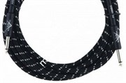 FENDER CUSTOM SHOP 18.6' INSTRUMENT CABLE BLACK TWEED инструментальный кабель, 5,5 м, чёрная твидовая оболочка