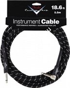 FENDER CUSTOM SHOP 18.6' ANGLE INSTRUMENT CABLE BLACK TWEED инструментальный кабель, 5,5 м, чёрная твидовая оболочка