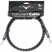 FENDER CUSTOM SHOP 5&#39; INSTRUMENT CABLE BLACK TWEED инструментальный кабель, 1,5 м, чёрная твидовая оболочка