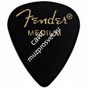 FENDER 351 SHAPE PICKS 1 GROSS BLACK MEDIUM медиатор, цвет чёрный (упакованы по 144 шт)