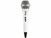 IK MULTIMEDIA iRig Voice - White ручной микрофон для караоке с аналоговым подключением к iOS и Android устройствам, белый