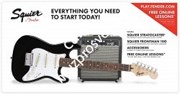FENDER SQUIER PK STRAT SS SQ10G BLK Комплект: Электрогитара Squier Stratocaster уменьшенная (черная) и комбо SQ10G
