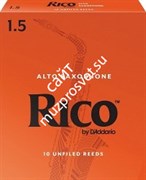 D`ADDARIO WOODWINDS RJA1015 RICO, ALTO SAX, #1.5, 10 BX трости для альт саксофона, размер 1.5, 10 шт D`ADDARIO WOODWINDS RJA1015 RICO, ALTO SAX, #1.5, 10 BX трости для альт саксофона, размер 1.5, 10 шт