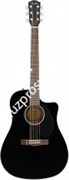 Fender CD-60SCE Dread Black WN электроакустическая гитара