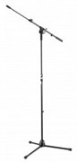 K&amp;M 25600-300-55 микрофонная стойка журавль, металлические узлы, высота 970-1640мм, длина журавля 600-955мм, цвет черный