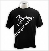 FENDER SPAGHETTI LOGO TEE BLK XL футболка с логотипом Fender Spaghetti, цвет чёрный, размер XL