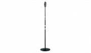 K&M 26085-300-55 микрофонная стойка, быстрая регулировка высоты от 106 до 179 см, круглое основание, вес 3,8 кг, чёрная