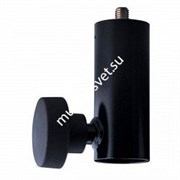 K&M 24521-300-55 переходник с акустической стойки 35 мм на микрофонную резьбу 3/8, сталь, чёрный