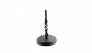K&amp;M 23325-300-55 настольная микрофонная стойка прямая, звукопоглощающая литая основа, в 217-347 мм, черная