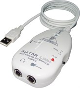Behringer GUITAR LINK UCG102 внешний интерфейс USB для подключения электрогитары к компьютеру (PC/MAC) с функцией контроля через наушники и пакетом программного обеспечения для репетиций и записи музыки, инструментальный вход (1/4" TS), выход на наушники