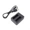 Fujimi 2AHDBT-401USB Зарядное устройство USB для двух АКБ GP H4B(GoPro4) - фото 109313