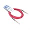 INVOTONE ACI1006/R - инструментальный кабель, 6,3 джек моно <-> 6,3 джек моно, длина 6 м (красный) - фото 113245