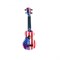 WIKI UK/US - гитара укулеле сопрано, липа, изображение "флага США", чехол в комплекте - фото 114629