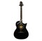 GREG BENNETT GA100SCE/BK - электроакустическая гитара с вырезом, красное дерево, актив., цвет черный - фото 115941