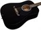 FENDER FA-125 DREADNOUGHT, BLACK WN акустическая гитара с чехлом, цвет черный - фото 159917