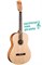 FENDER ESC80 NATURAL CLASSICAL 3/4 классическая акустическая гитара, размер 3/4, цвет - натуральный - фото 18730