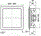 Потолочный двухполосный громкоговоритель квадр. 17 см, 8 Ом 40Вт) /100 В; 6, 3, 1,5 Вт  (Art.50154) - фото 200979