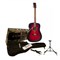 Beaumont DG80K/RDS - Набор: Акустическая гитара,цвет-красный, чехол, подставка, струны - фото 21507