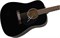 FENDER CC-60S BLK акустическая гитара, топ - массив ели, цвет черный - фото 38653
