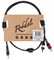 ROCKDALE XC-001-1M готовый компонентный кабель, разъёмы stereo mini jack папа (3,5) x 2 RCA, д 1 м, чёрный - фото 43711