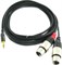 Cordial CFY 3 WFF кабель Y-адаптер джек стерео 3.5мм—2xXLR female, 3.0м, черный - фото 45550