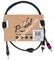 ROCKDALE XC-001-1M готовый компонентный кабель, разъёмы stereo mini jack папа (3,5) x 2 RCA, д 1 м, чёрный - фото 68765