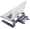 ROCKDALE LS600 настольная металлическая подставка под ноутбук с полкой, высота 12 см, цвет черный - фото 73346