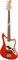 FENDER PLAYER JAGUAR BASS PF SRD Бас-гитара, цвет красный - фото 76432
