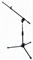 QUIK LOK A496 BK EU низкая микрофонная стойка типа журавль на треноге, высота 52-76 см, длина журавля 53-91 см, чёрн - фото 85602