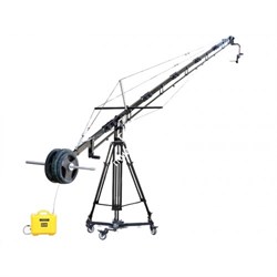 Кран Proaim 21ft Alphabet Jib Crane, 100mm Tripod Stand, Sr. Pan Tilt Head, Portable Dolly - фото 101157