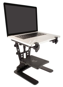Ultimate Support LPT1000QR настольная (+ крепление на 5/8" стойку) стойка для ноутбука/DJ с доп. полкой - фото 10356