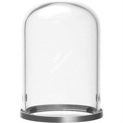Стеклянный колпак Glass Cover Clear w. Ring 70 mm - фото 106368