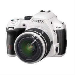 Фотокамера Pentax K-50 + объективы DA L 18-55 WR и DA L 50-200 WR белый - фото 108093