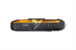 Влагозащищенная компактная фотокамера Ricoh WG-30 Wi-Fi оранжевый с серыми вставками - фото 108224