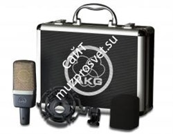 AKG C314 конденсаторный микрофон с 1" мембраной. Диаграмма переключаемая. В комплекте: H85 держатель антивибрационный, SA60 держатель, W214 ветрозащита, кейс жесткий - фото 10823