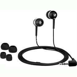 Sennheiser CX 300 II Precision Black - Миниатюрные наушники-вкладыши, 19-21000 Гц, 16 Ом, чёрные - фото 113166