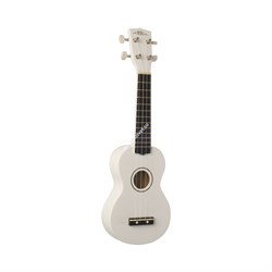 WIKI UK10G/WHT - гитара укулеле сопрано, клен, цвет белый глянец, чехол в комплекте - фото 114324