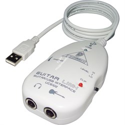 BEHRINGER UCG102 - аудиоинтерфейс USB, позволяющий подключить гитару к компьютеру,16 бит/(32.0 / 44. - фото 114473