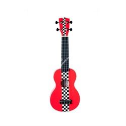 WIKI UK/RACING RED - гитара укулеле сопрано, липа, расцв. спортивного авто, чехол в компл. - фото 114659